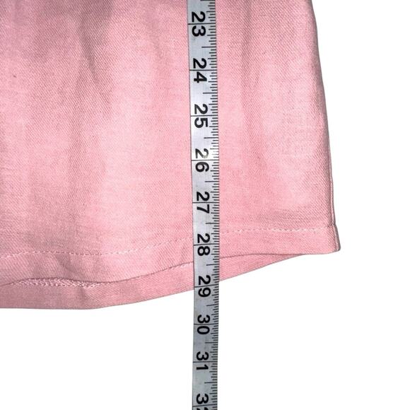 Lost + Wander Anthropologie Majorca Linen Blend Pink Short Sleeve Romper SMALL - Picture 10 of 10